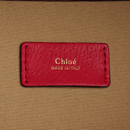 Chloe Calfskin Medium Everston Satchel Acerola 7 of 9
