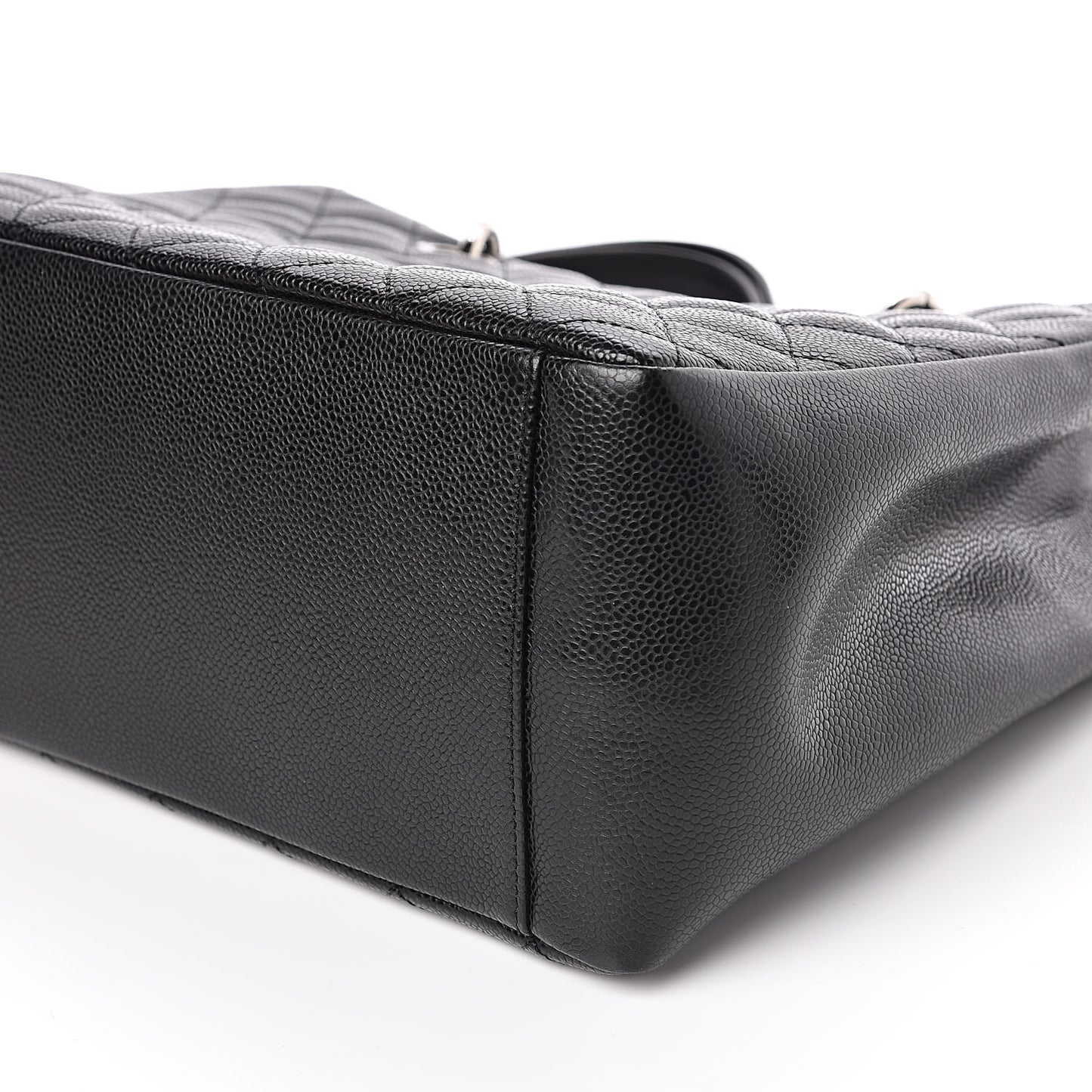 Caviar Quilted Grand Shopping Tote GST Black