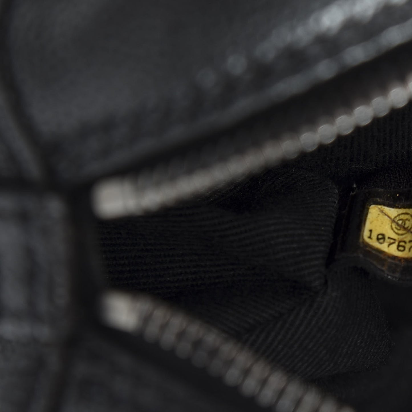 Calfskin Small Diamond Stitch Tote Black