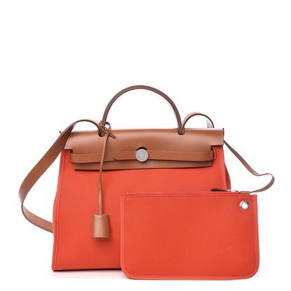 Hermes Vache Hunter Toile Herbag Zip 31 PM Bougainvillea 1 of 16