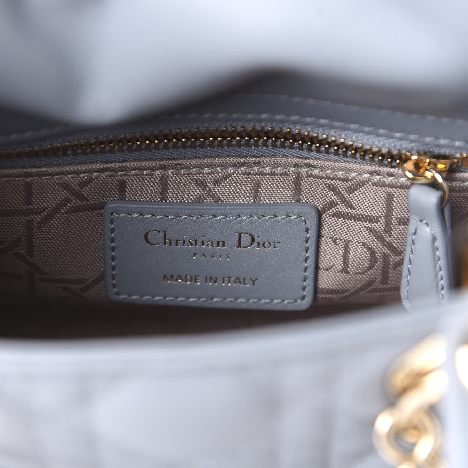 Christian Dior Lambskin Cannage Mini Lady Dior Cloud Blue 8 of 10