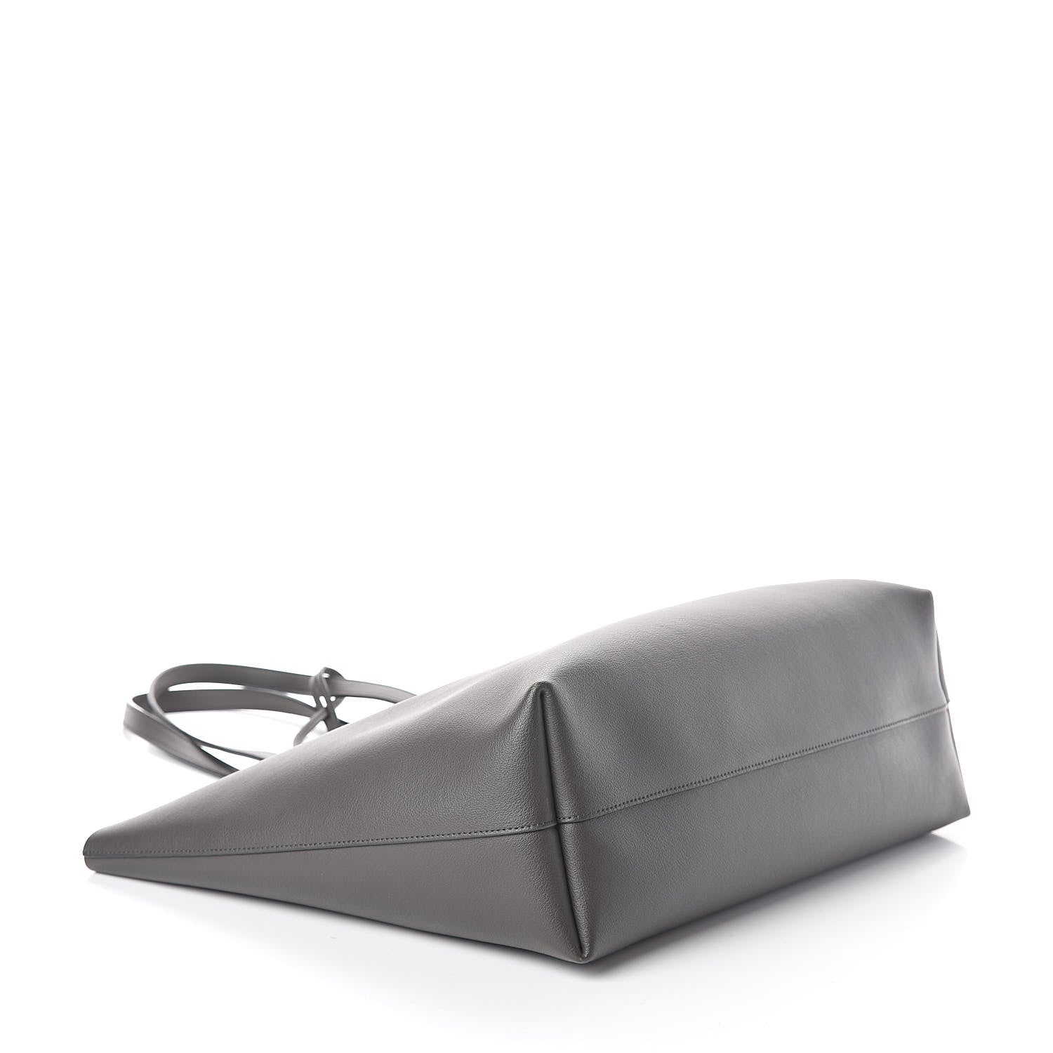 Saint Laurent Calfskin Large Shopping Tote Dark Grey 4 of 9