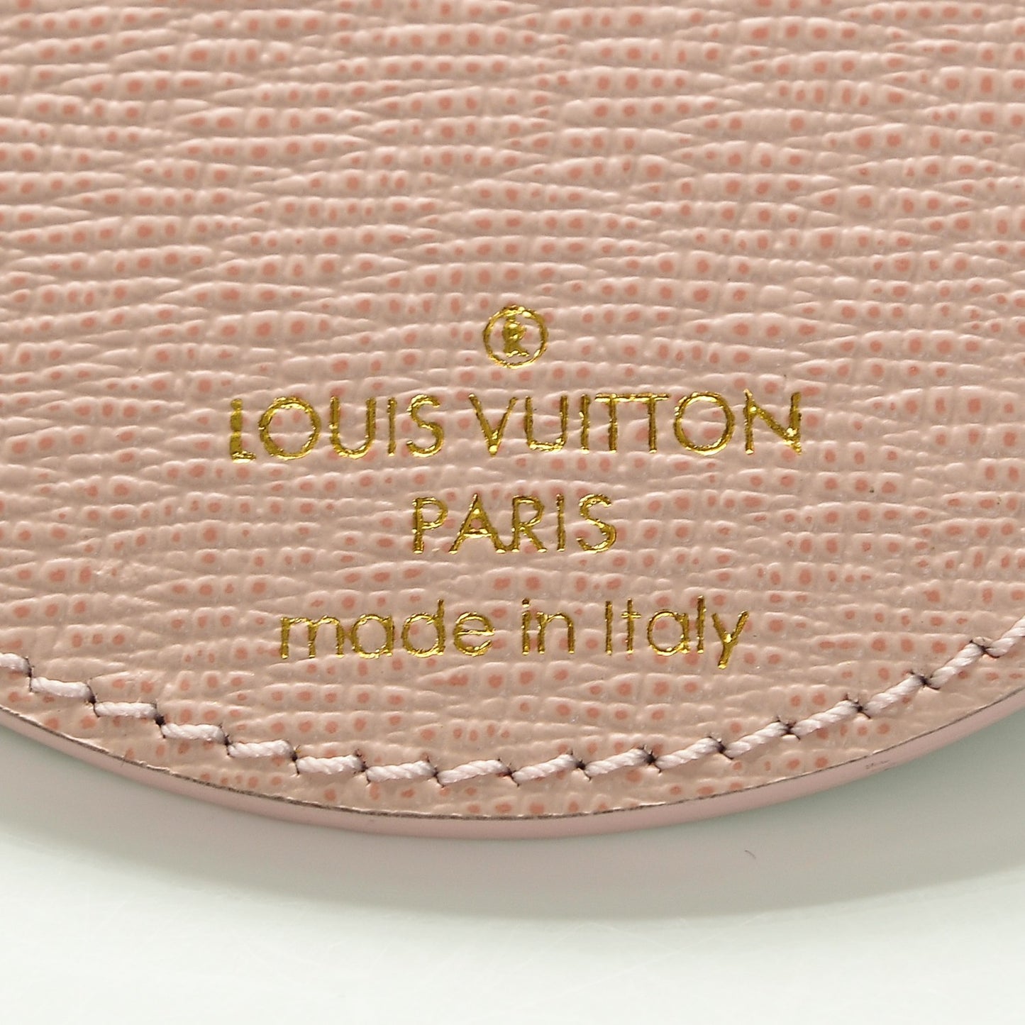 Monogram LV Mirror Key Holder Rose Ballerine