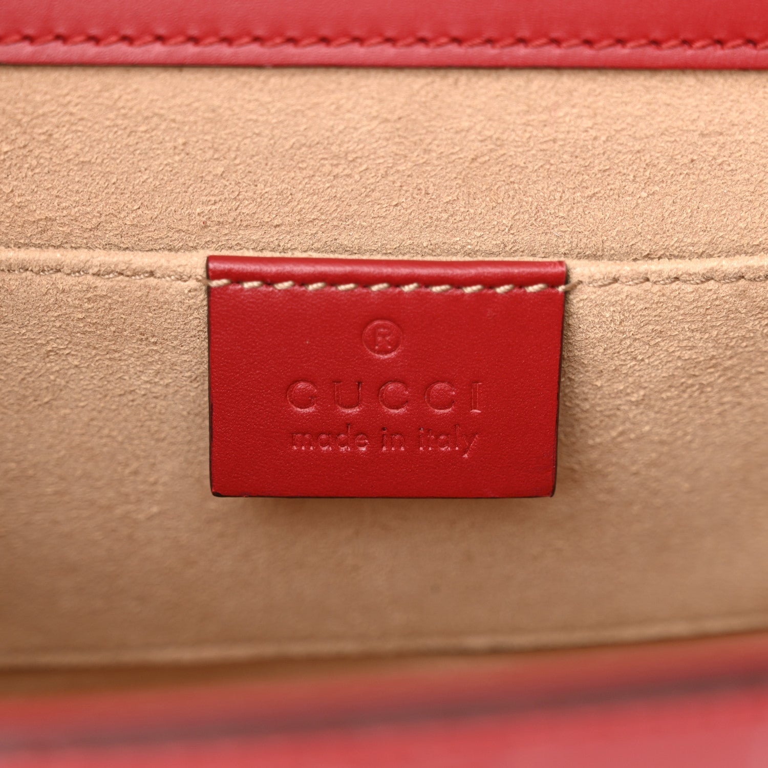 Gucci Guccissima Small Padlock Shoulder Bag Hibiscus Red 6 of 11