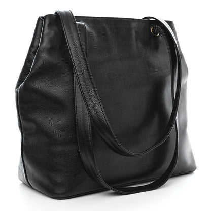 Chanel Caviar Large CC Shoulder Bag Black 5 of 14