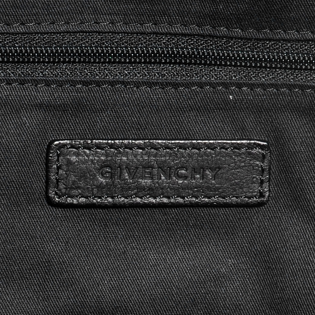 Calfskin Python Trim Large Nightingale Black