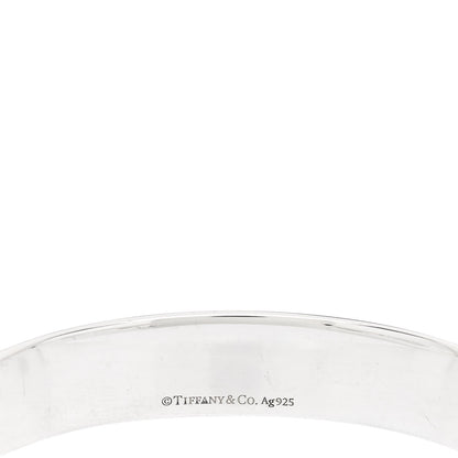 Tiffany Sterling Silver Diamond Return To Tiffany Narrow Cuff Bracelet 3 of 3
