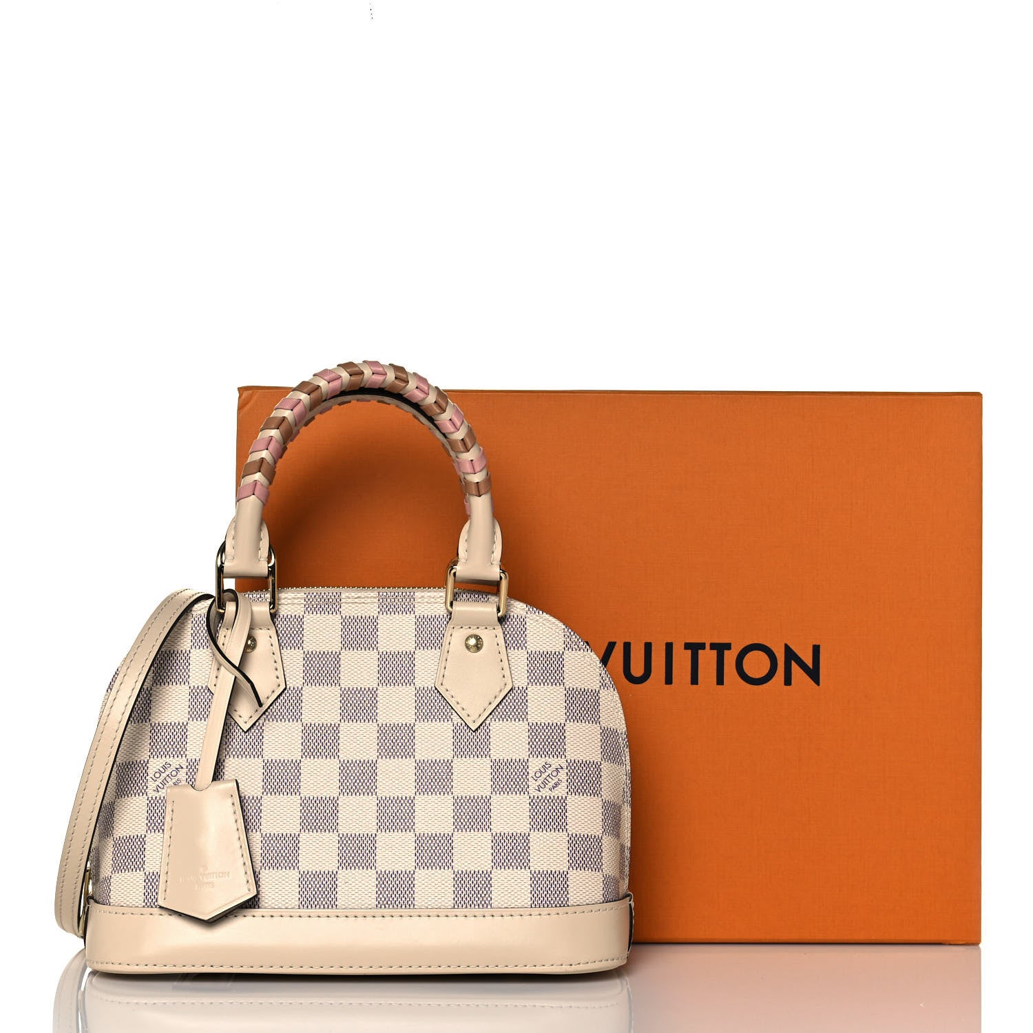 Louis Vuitton Damier Azur Braided Alma BB 12 of 12