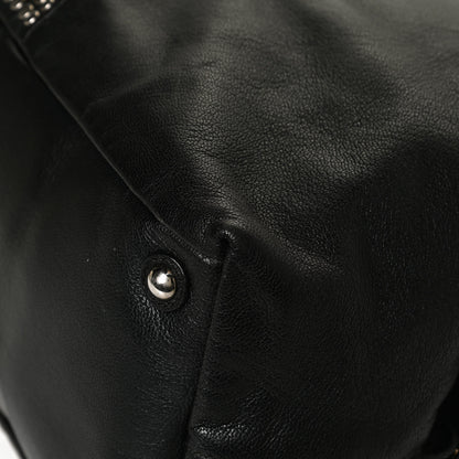 Saint Laurent Calfskin Studded Easy Sac Black 12 of 15