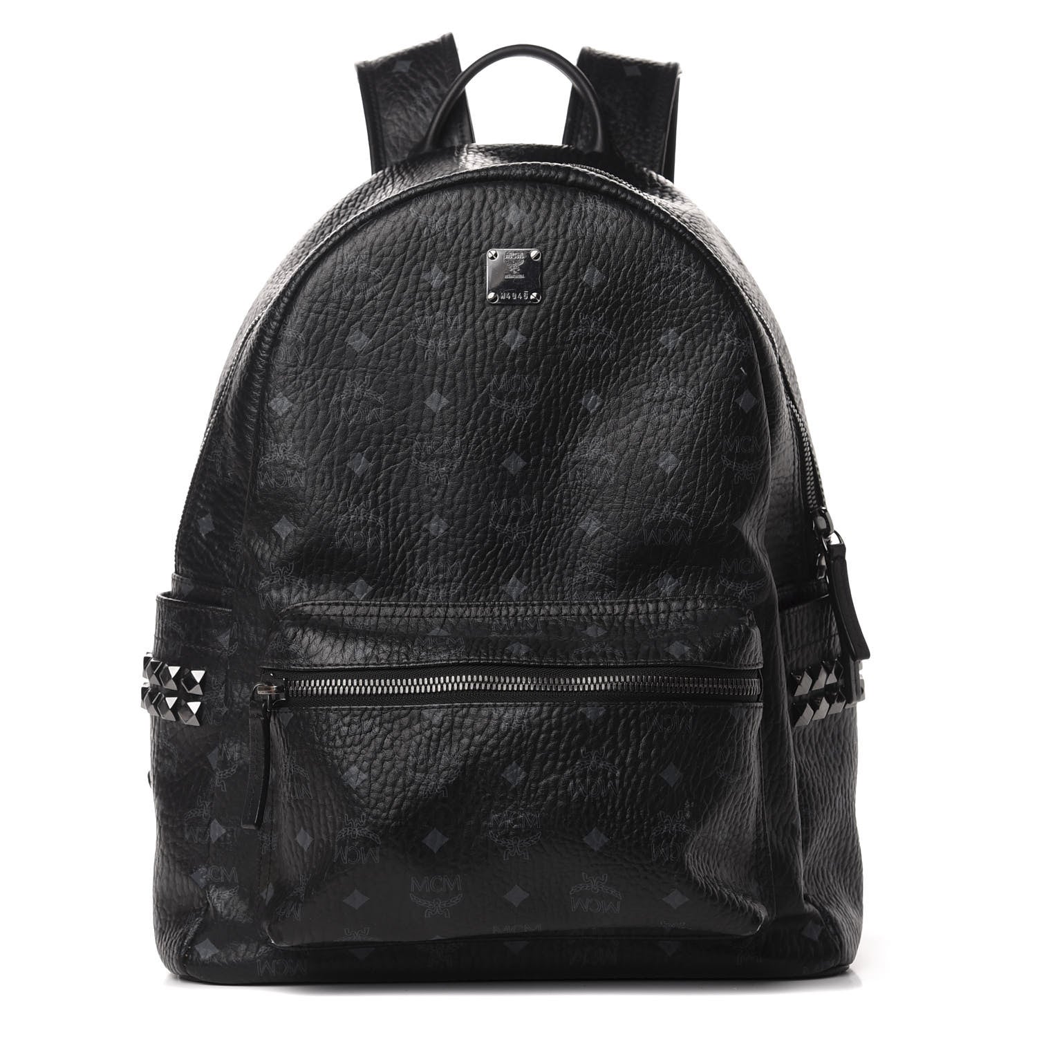 MCM Visetos Medium Stark Backpack Black 1 of 11