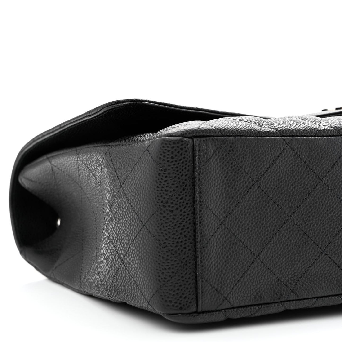 Caviar Quilted Maxi Single Flap Black