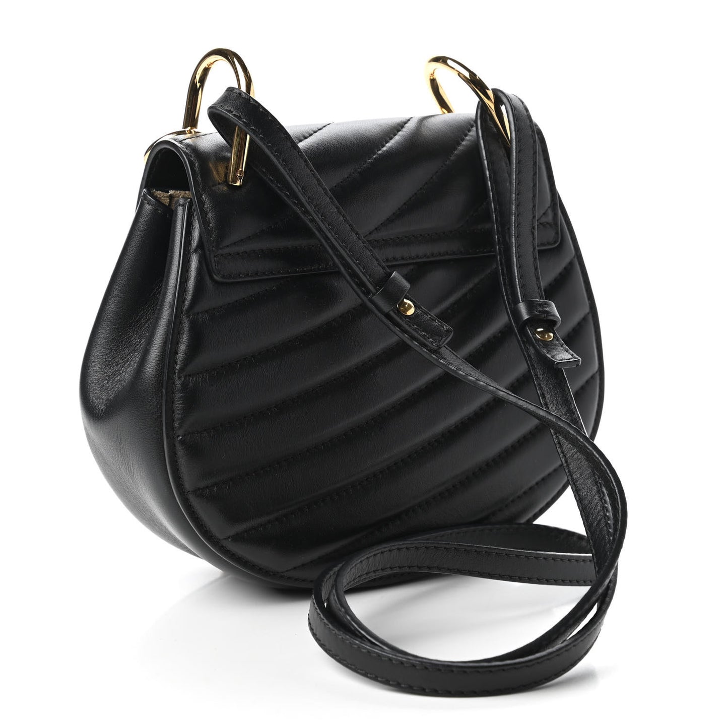 Calfskin Quilted Mini Drew Bijou Shoulder Bag Black