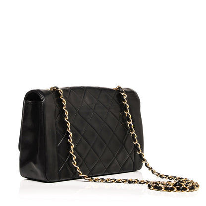 Chanel Lambskin Quilted Medium Single Flap Black 3 of 12