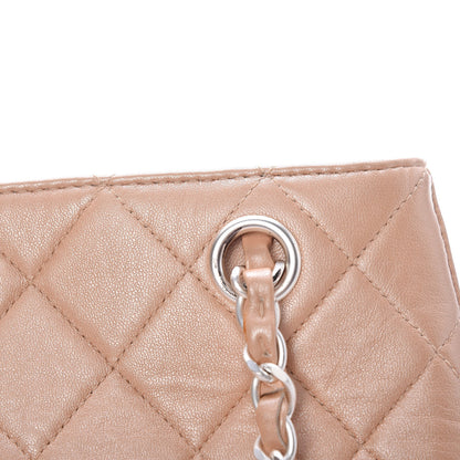 Chanel Lambskin Quilted Pochette Beige Clair 14 of 17