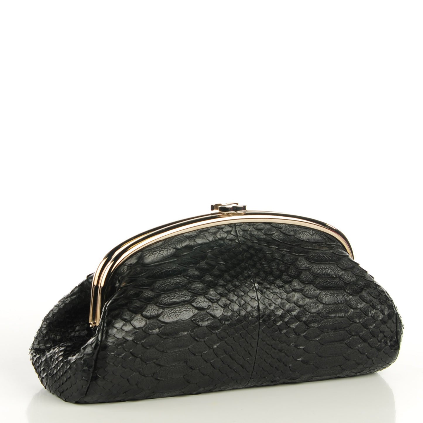 Python Timeless Clutch Black