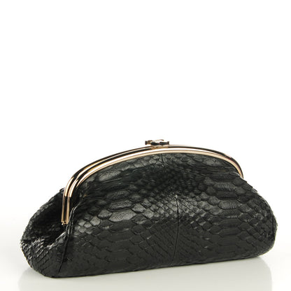 Chanel Python Timeless Clutch Black 3 of 7