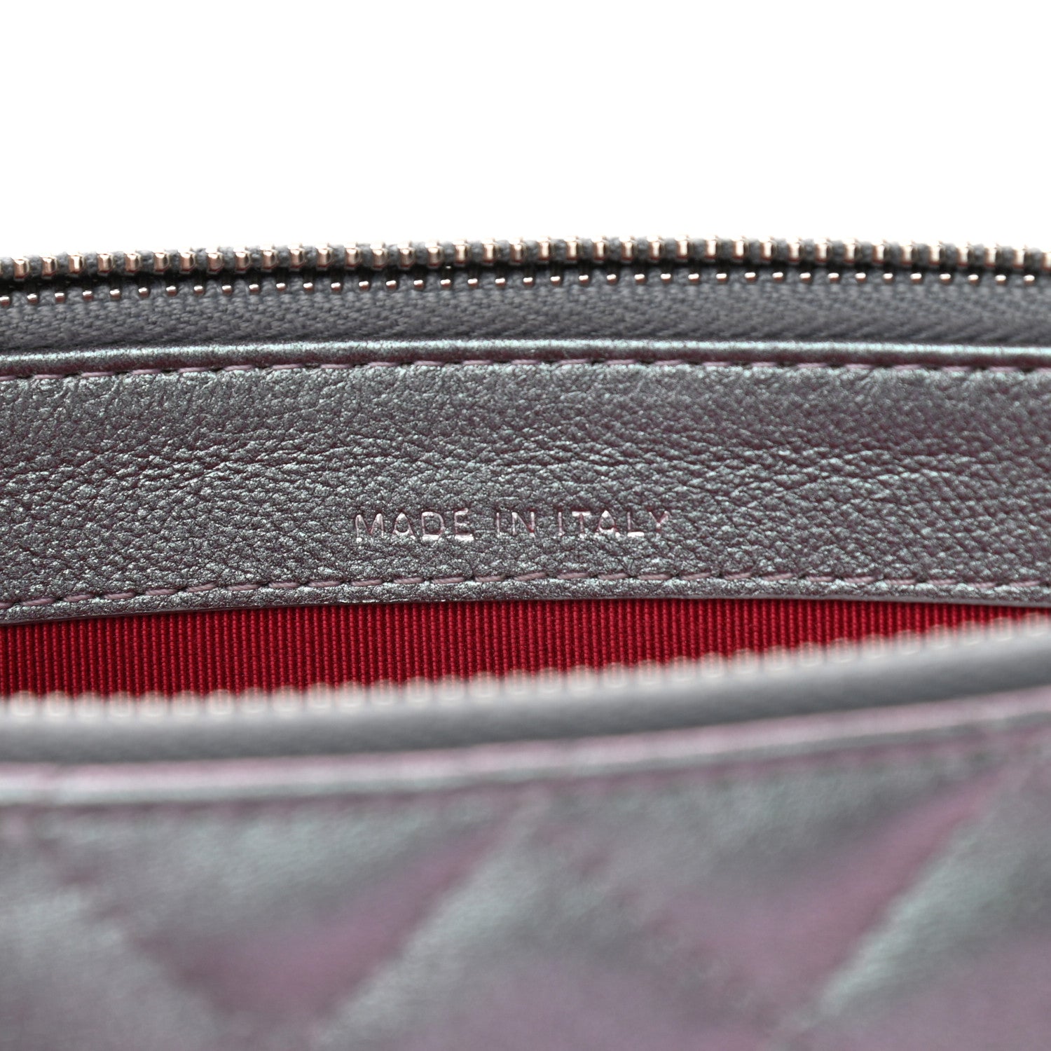 Chanel Iridescent Lambskin Calfskin Quilted Small Gabrielle Clutch With Chain Light Purple 7 of 11