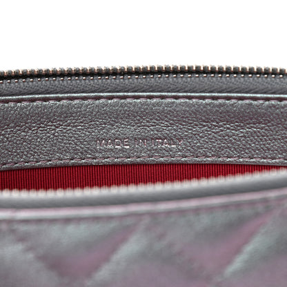 Chanel Iridescent Lambskin Calfskin Quilted Small Gabrielle Clutch With Chain Light Purple 7 of 11