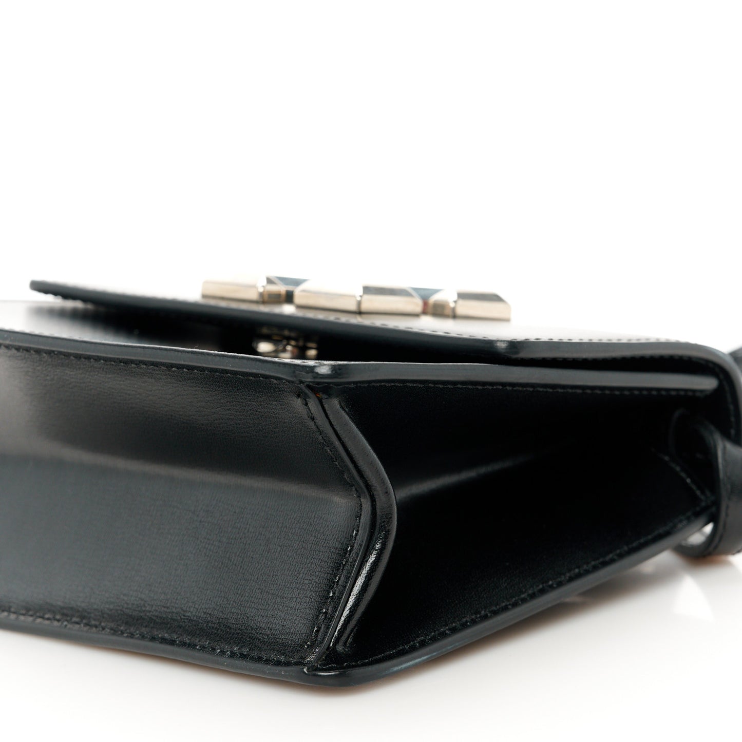 Calfskin Jitney 0.7 Crossbody Bag Black