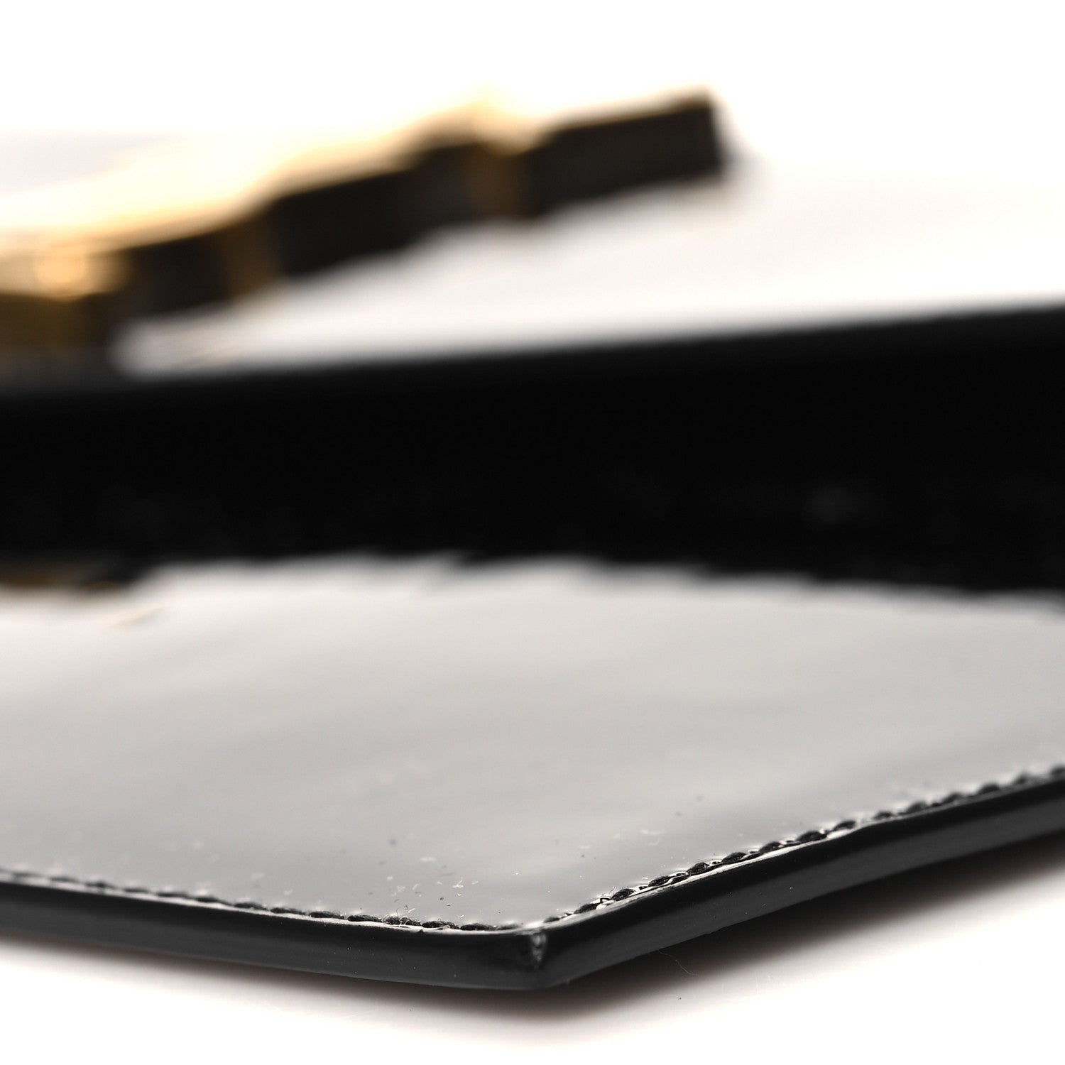 Saint Laurent Patent Calfskin Monogram Uptown Clutch Black 10 of 11