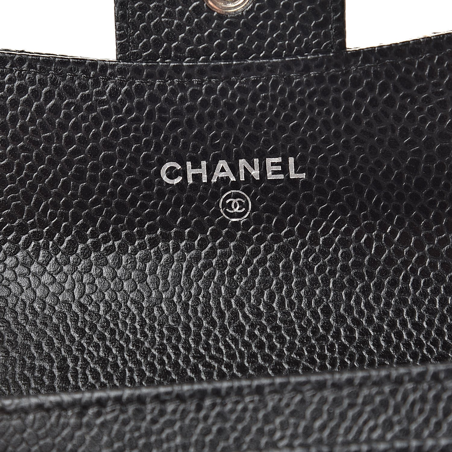 Chanel Caviar Quilted Flap Card Holder Wallet Black 6 of 9