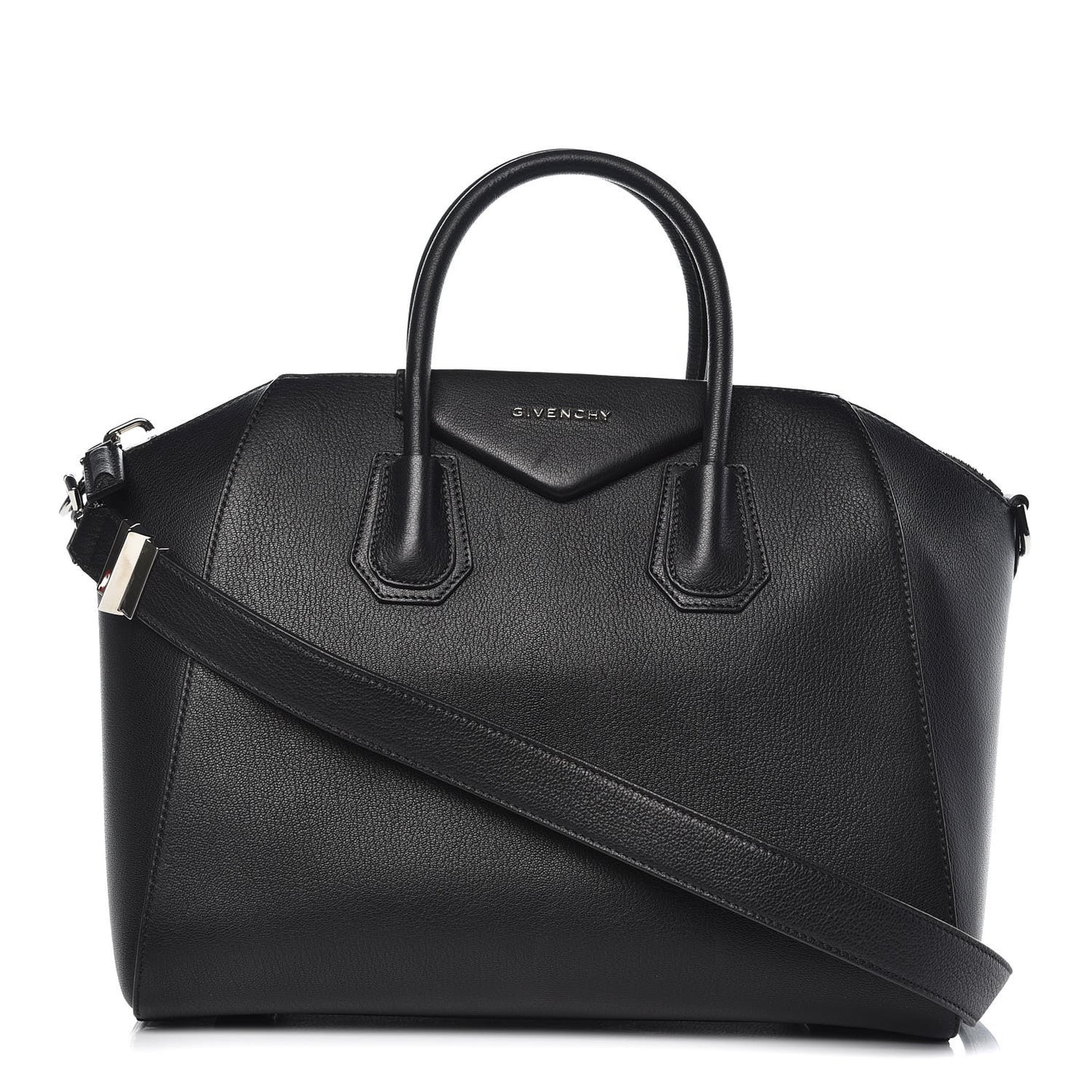 Sugar Goatskin Medium Antigona Black