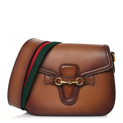Gucci Calfskin Medium Lady Web Shoulder Bag Cuir 1 of 21