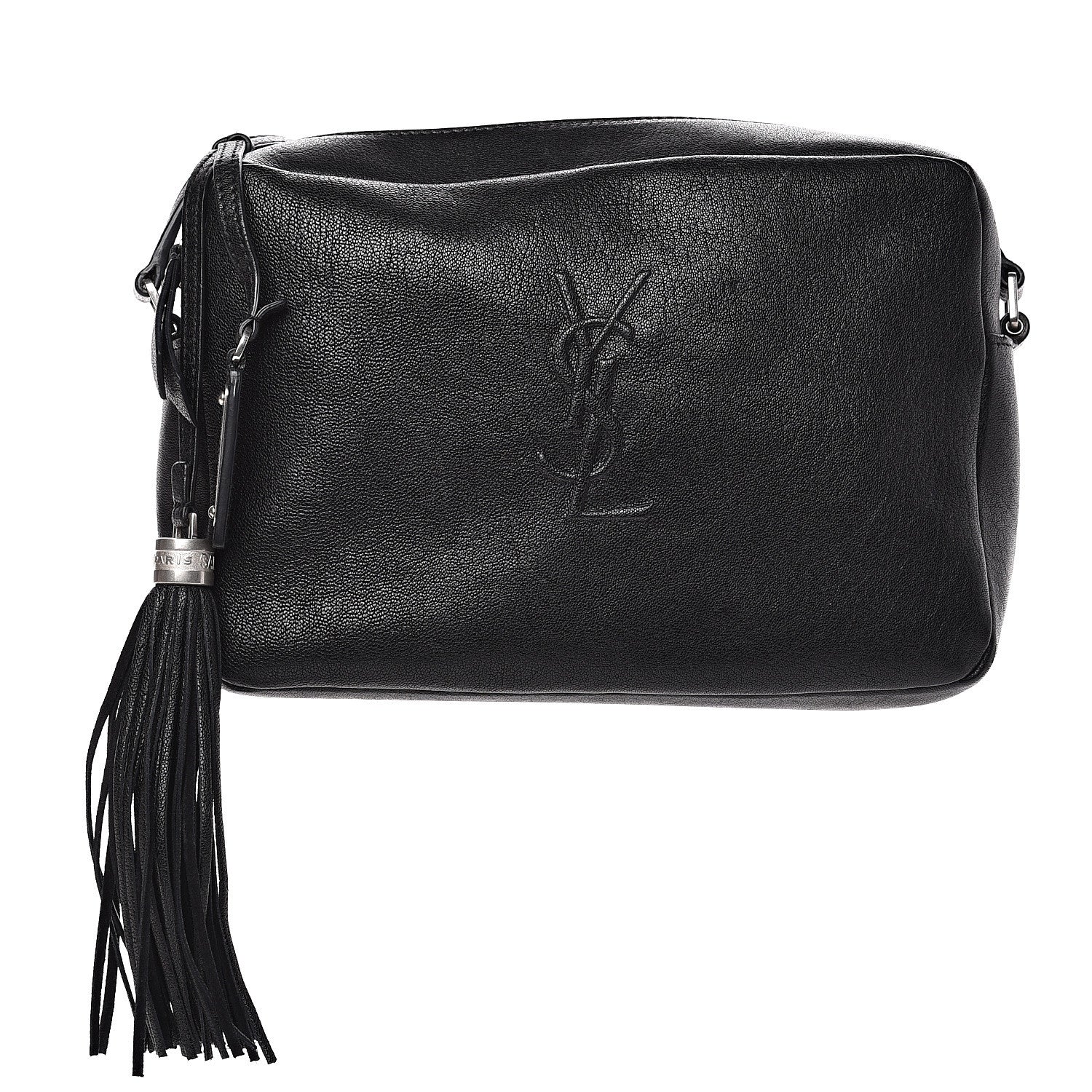 Saint Laurent Lambskin Monogram Small Lou Camera Bag Black 1 of 11