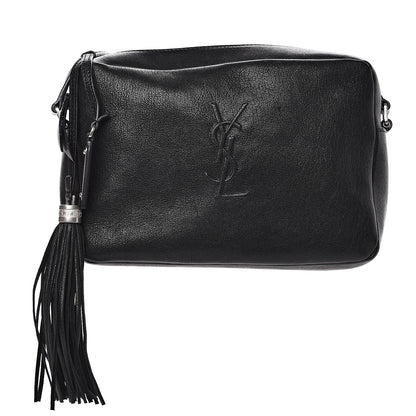 Saint Laurent Lambskin Monogram Small Lou Camera Bag Black 1 of 11