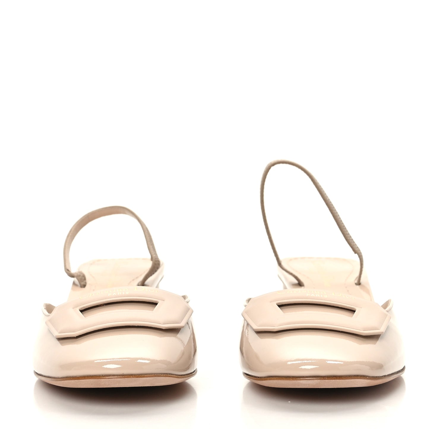 Patent Dior Day Slingback 35mm Pumps 40 Nude