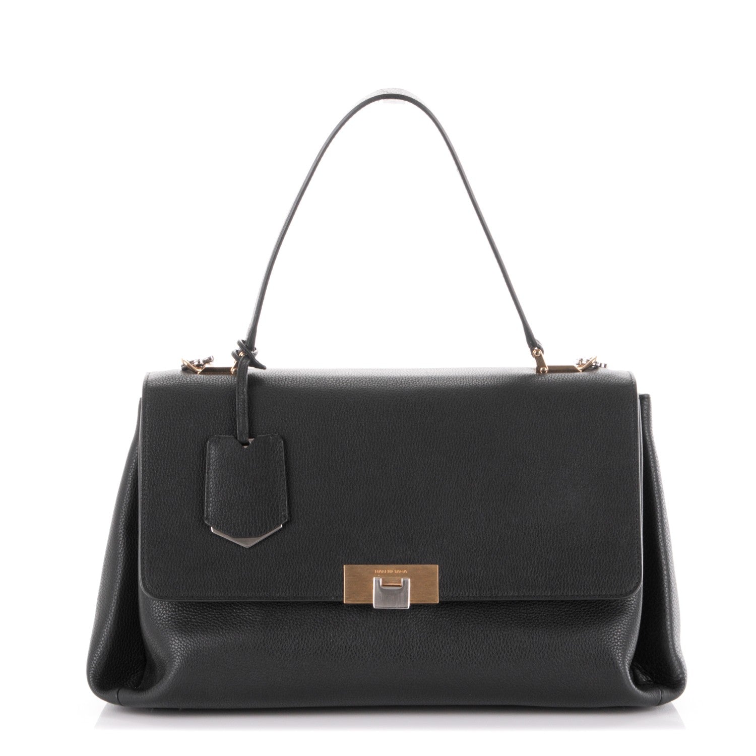 Balenciaga Baby Grained Calfskin Le Dix Large Soft Cartable Black 1 of 8