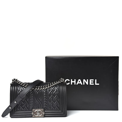 Chanel Lambskin Medium Celtic Boy Flap Black 18 of 18