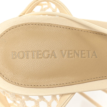 Bottega Veneta Mesh Nappa Stretch Ankle Tie Sandals 39 Toile 7 of 7