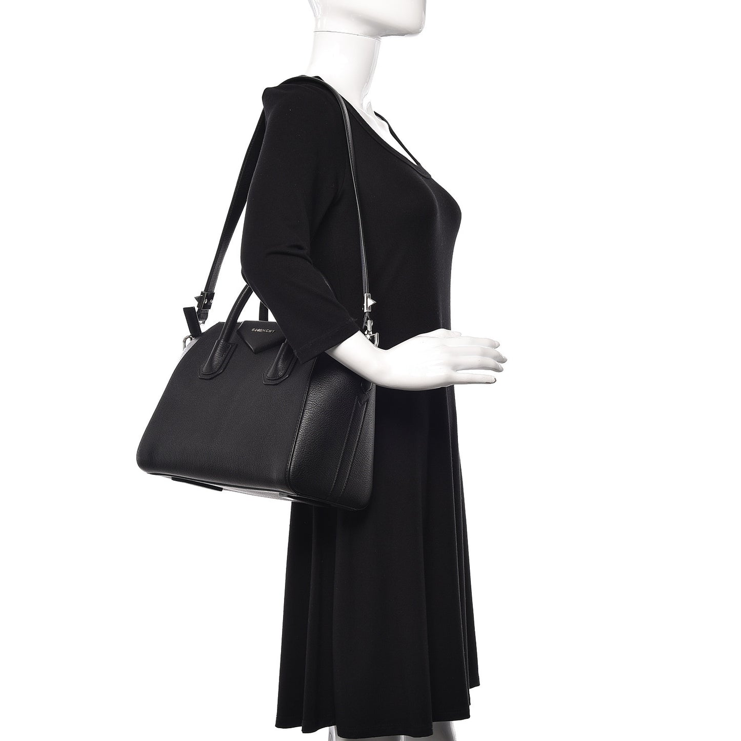 Sugar Goatskin Small Antigona Black