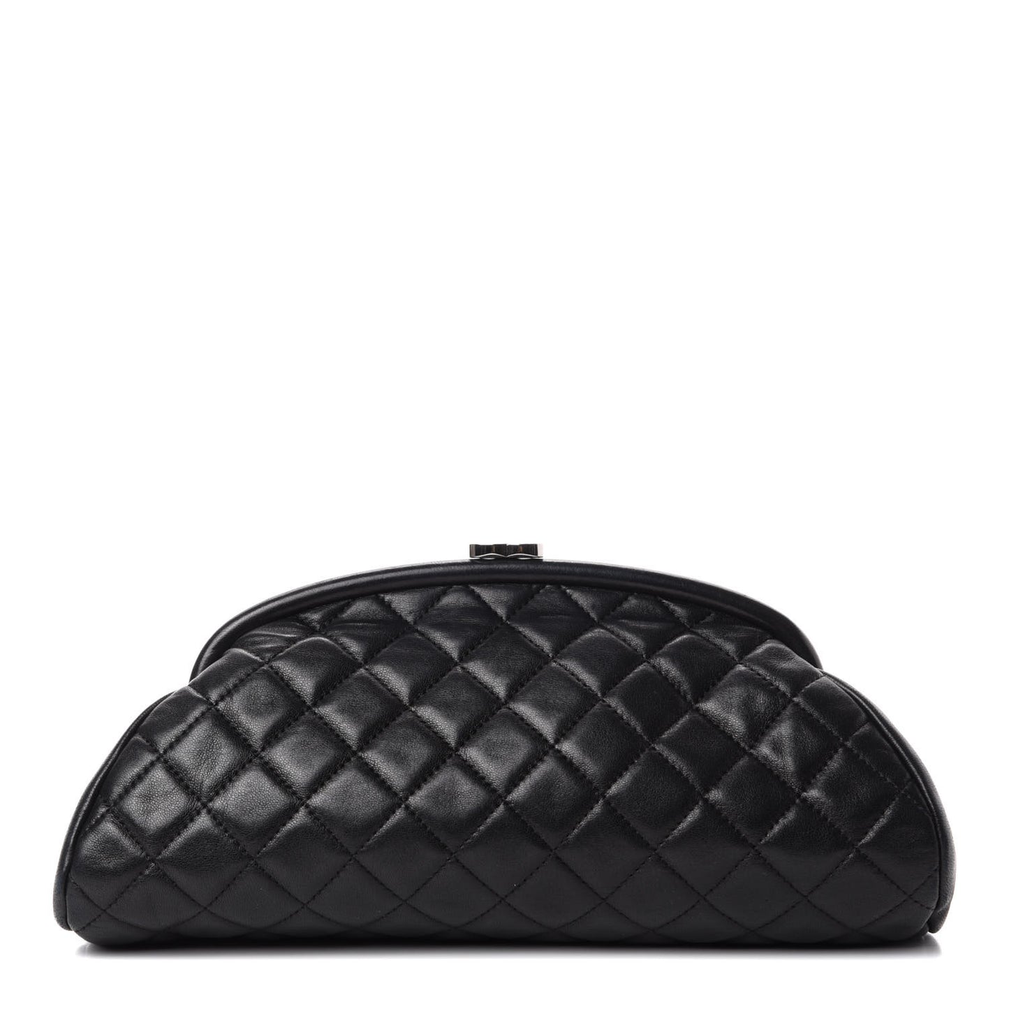 Lambskin Quilted Timeless Clutch Black