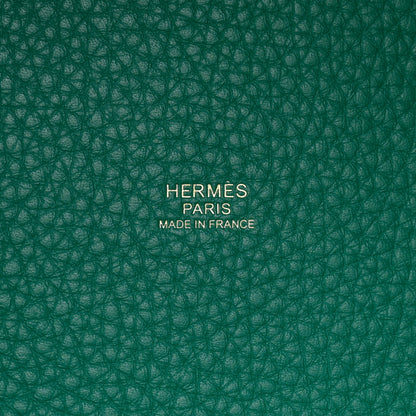 Hermes Taurillon Clemence Picotin Lock 22 MM Vert Jade 6 of 12