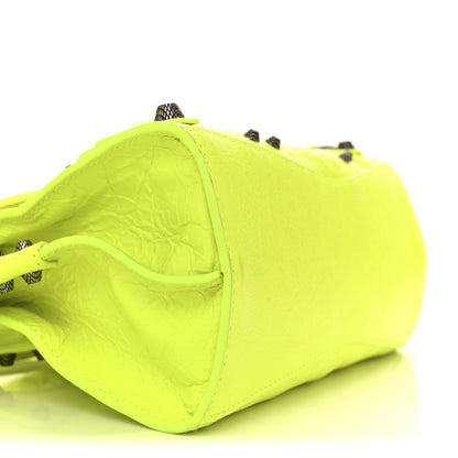 Balenciaga Agneau Arena Neo Cagole Handbag XS Fluo Yellow 9 of 10