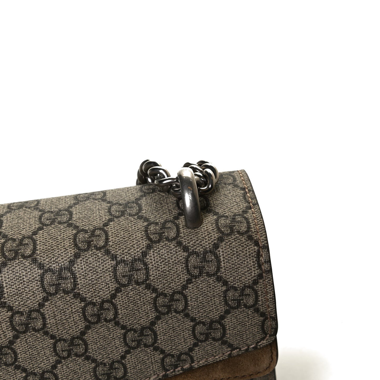 GG Supreme Monogram Small Dionysus Shoulder Bag Taupe