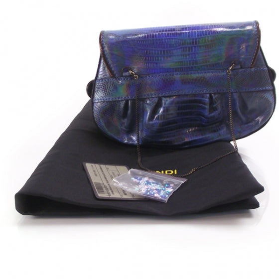 Snakeskin Sequin Mini B Bag
