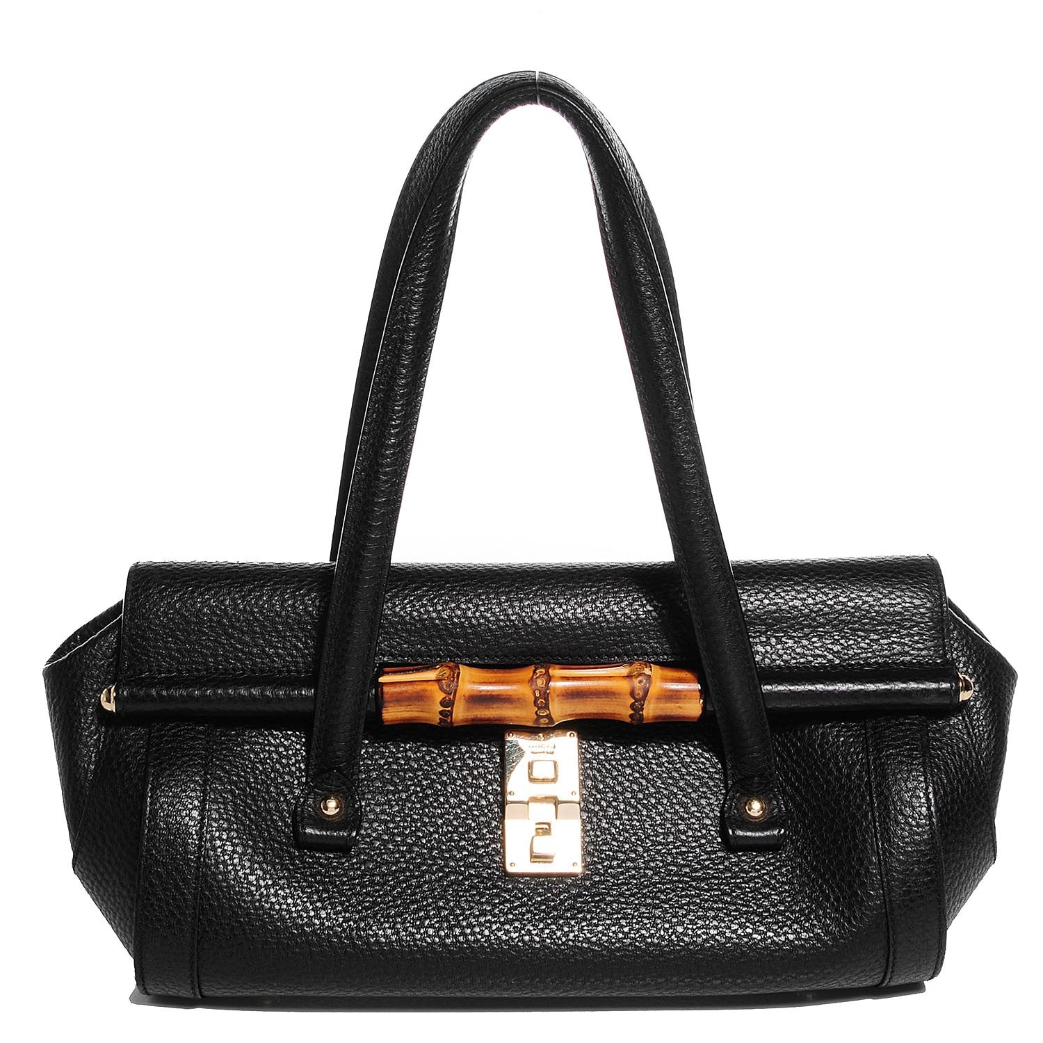Gucci Leather Bamboo Bullet Black 1 of 7