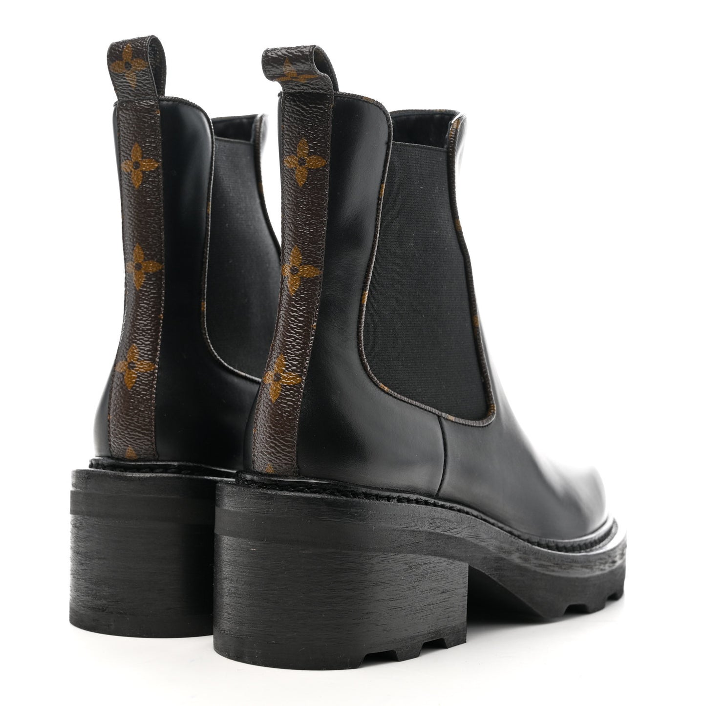 Calfskin Monogram Beaubourg Ankle Boots 38 Black