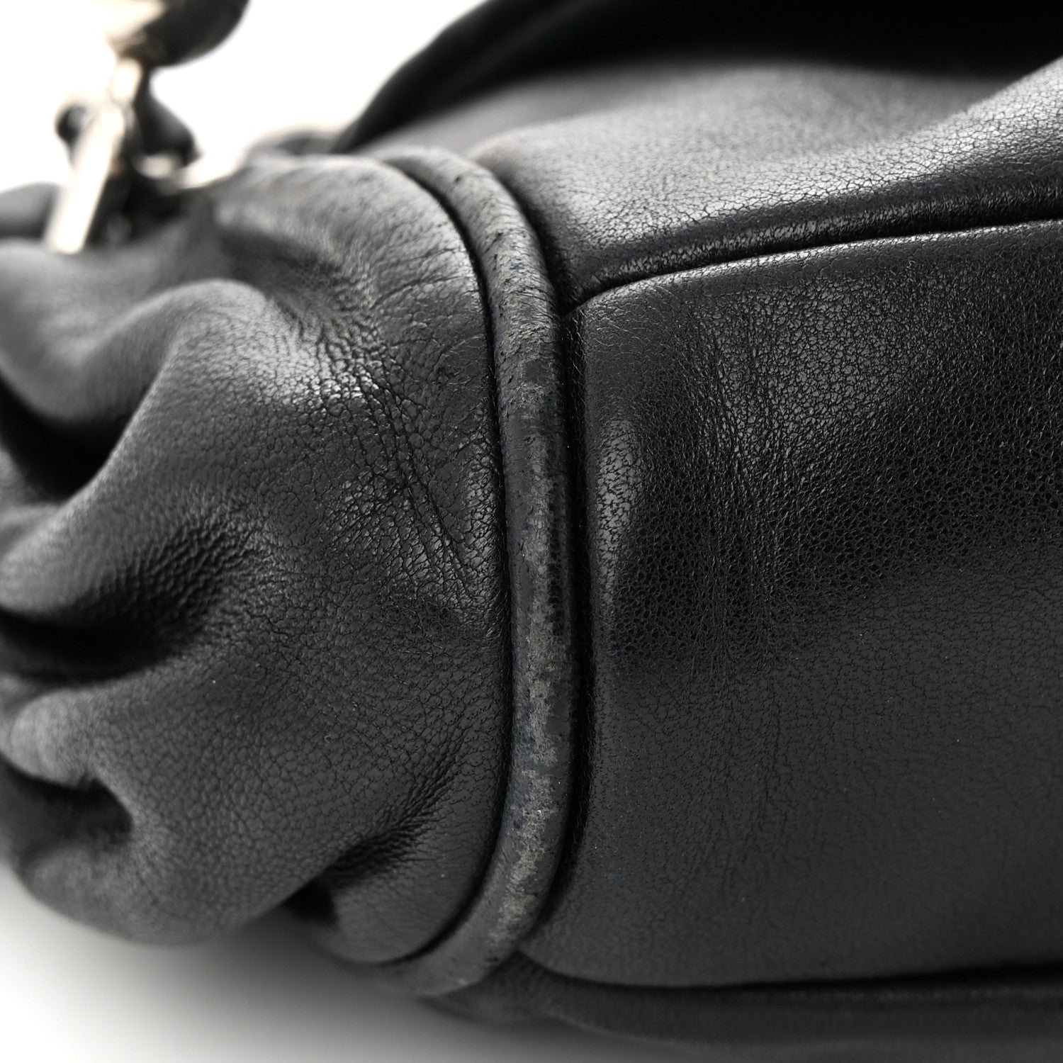 Chanel Lambskin Quilted CC Accordion Shoulder Bag Black 11 of 12