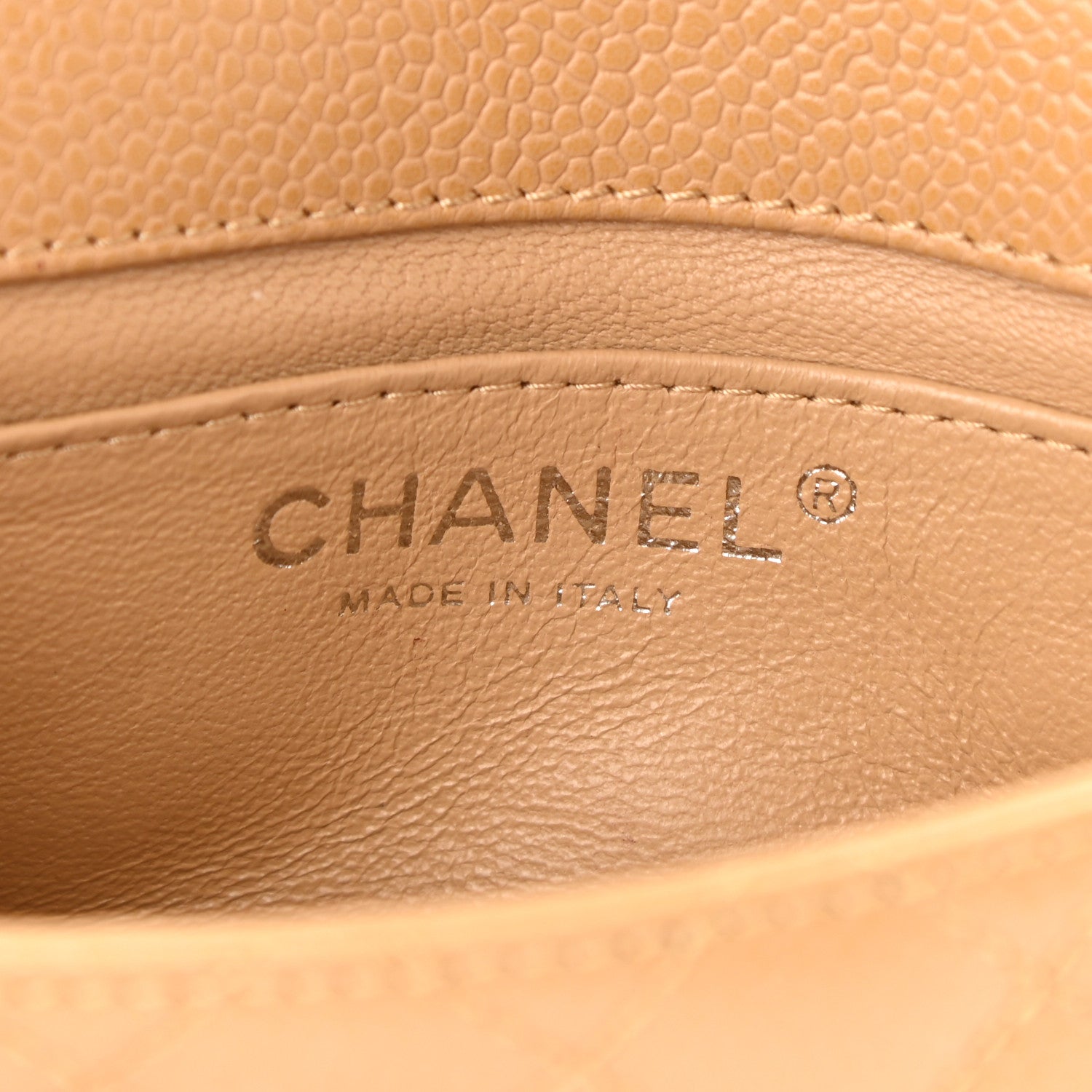 Chanel Caviar Quilted Extra Mini Flap Dark Beige 6 of 10