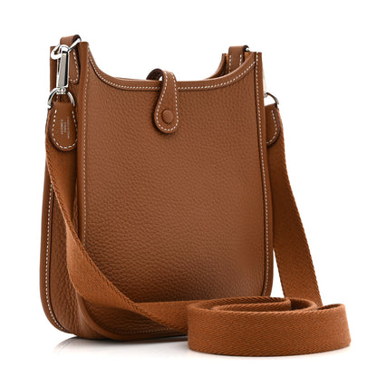 Hermes Taurillon Clemence Evelyne TPM Gold 3 of 11