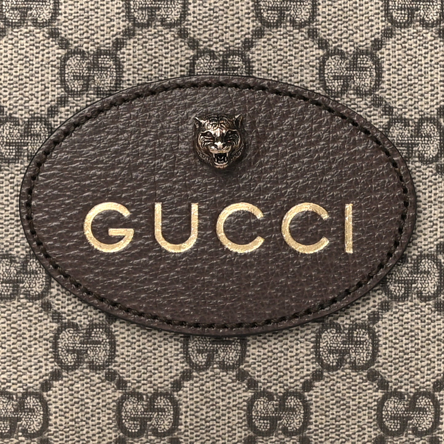 GG Supreme Monogram Web Neo Vintage Shoulder Bag Beige New Acero Crop