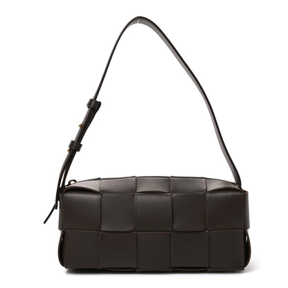 Bottega Veneta Lambskin Maxi Intrecciato Small Brick Cassette Bag Light Brown 1 of 10