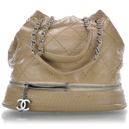 Chanel Lambskin Expandable Tote Camel Beige 1 of 9
