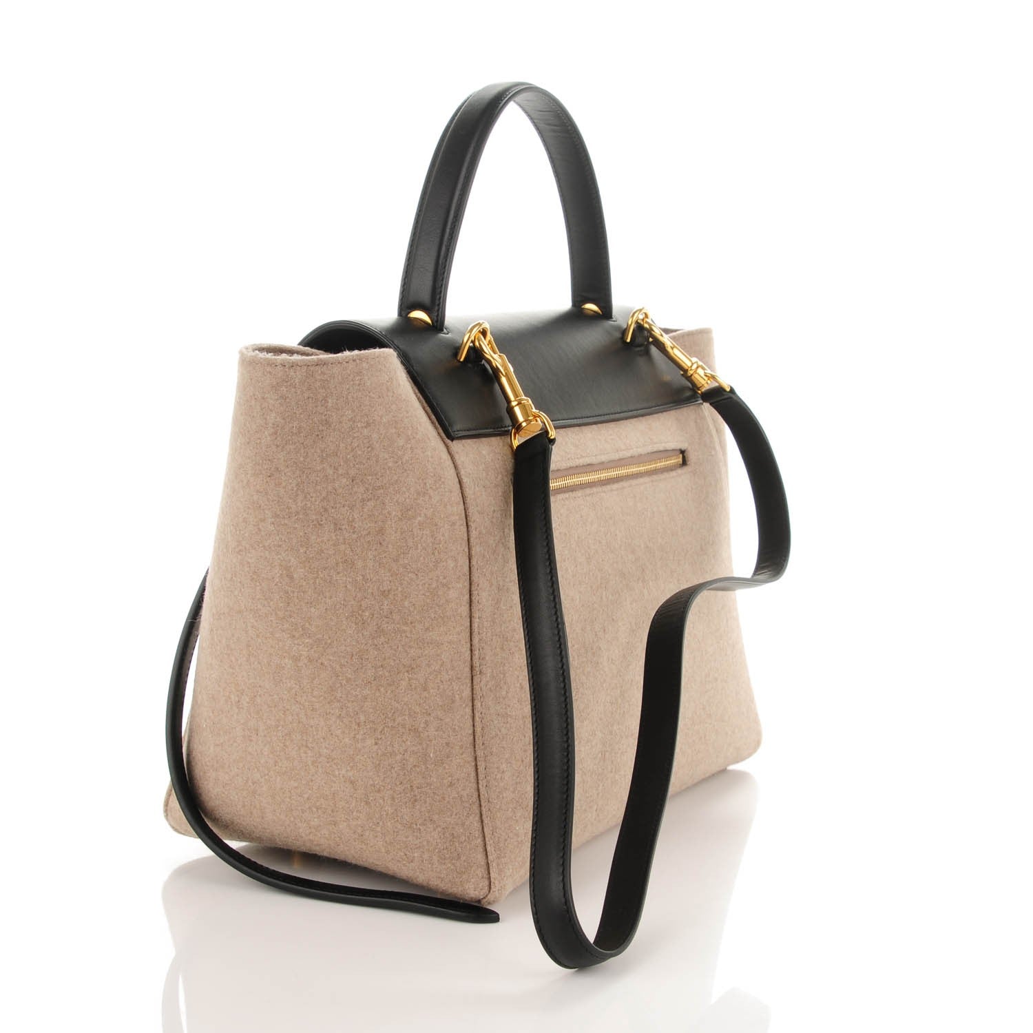 Celine Felt Smooth Calfskin Mini Belt Bag Beige 3 of 7