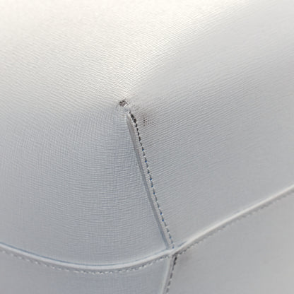 Mansur Gavriel Saffiano Bucket Bag White Royal 10 of 15