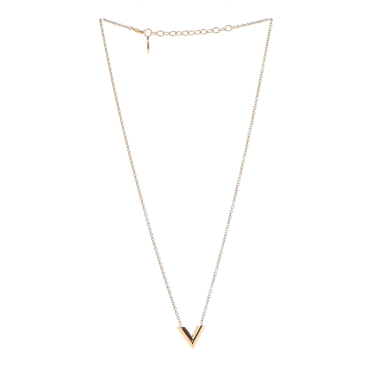 Essential V Necklace Gold